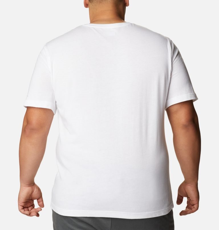 Men's Columbia Thistletown Hills Short Sleeve T Shirts White | Plus Size CA-O0A31
